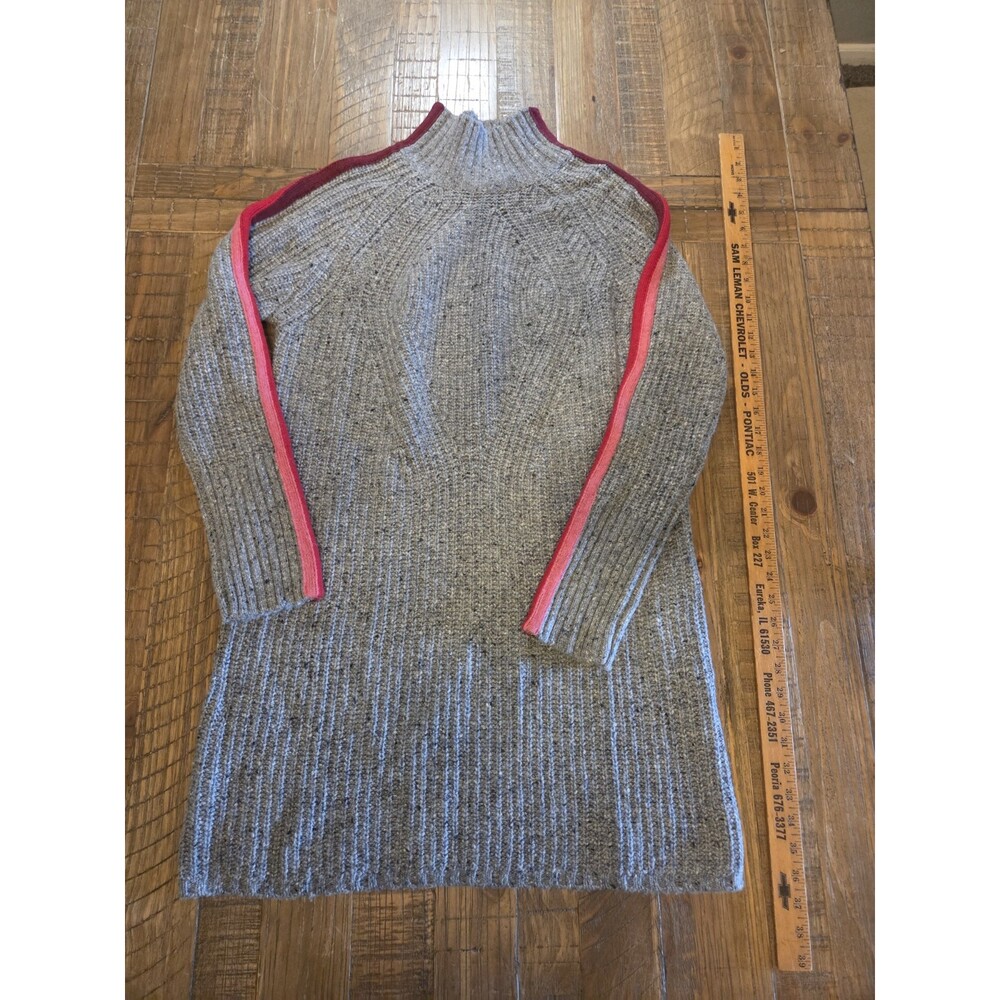 Krimson Klover Womens Medium Sweater Everlasting Tunic Merino Wool Blend Gray